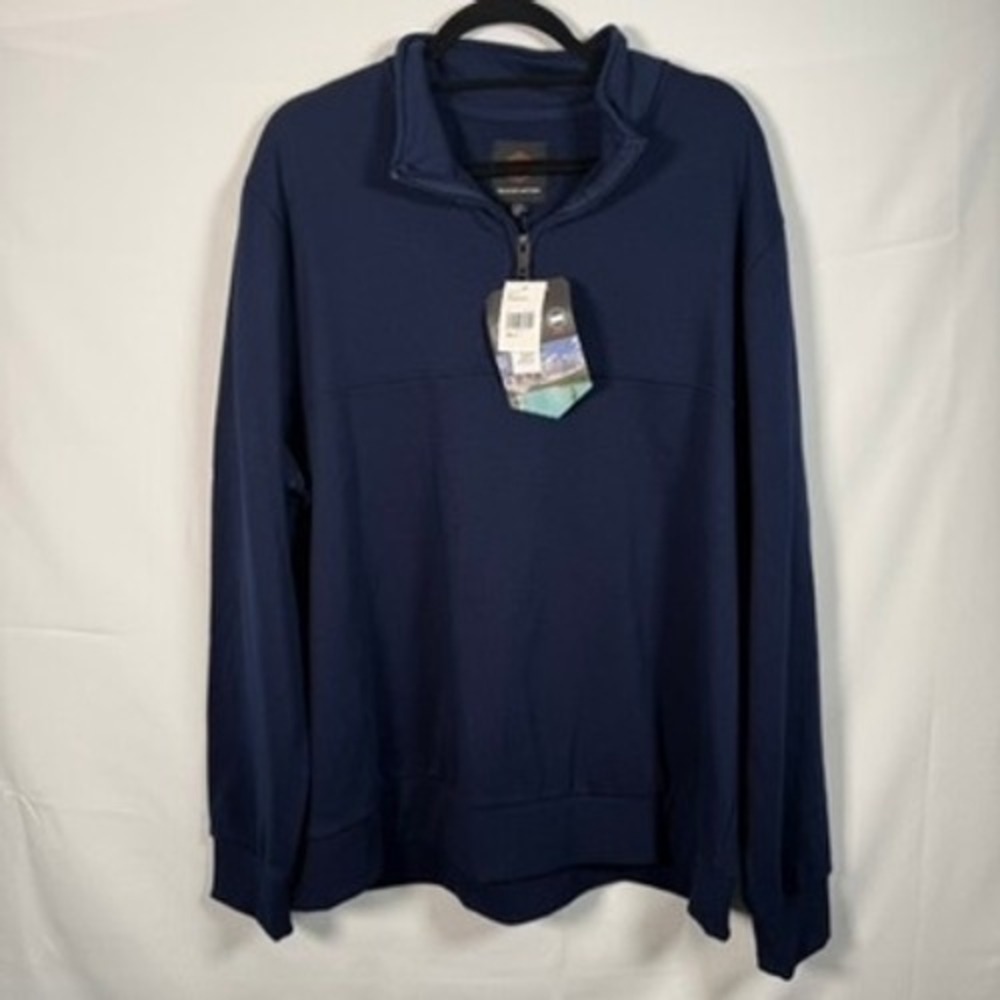 NWT Mountain and Isles Quarter Zip‎ Pullover XL Harbor Navy Blue Durable